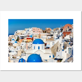 The wonderful Oia in Santorini, Greece Posters and Art